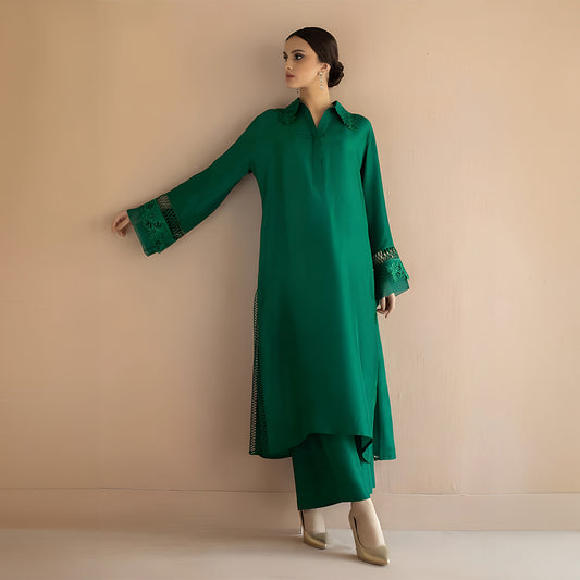 Emerald Grace Formal Kurta Set